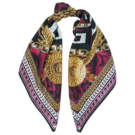 versace medusa silk scarf|Versace silk scarf.